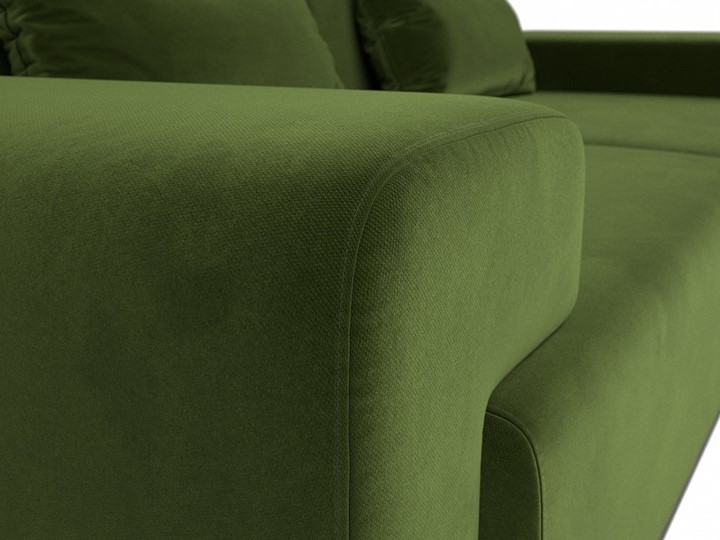 Прямой диван Мюнхен, Зеленый (микровельвет) в Челябинске - изображение 3