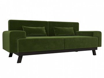 Прямой диван Мюнхен, Зеленый (микровельвет) в Копейске