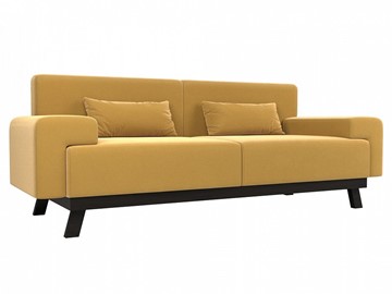 Прямой диван Мюнхен, Желтый (микровельвет) в Миассе