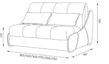 Прямой диван Токио 130 (ППУ) в Копейске - предосмотр 11