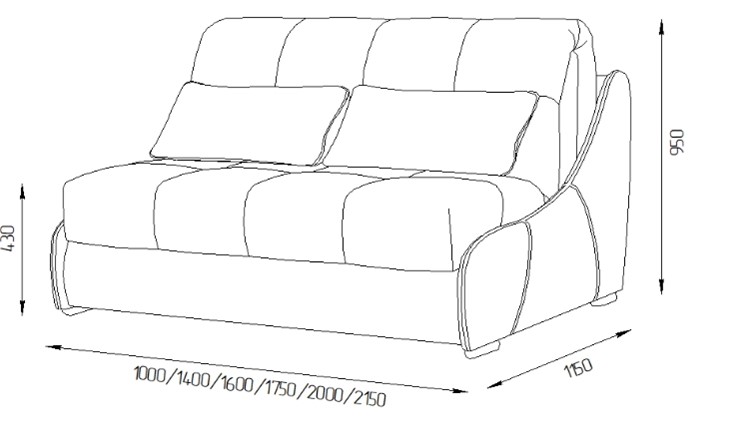 Прямой диван Токио 130 (ППУ) в Челябинске - изображение 11