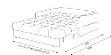 Прямой диван Токио 2 165 (НПБ) в Златоусте - предосмотр 5