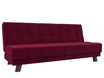 Прямой диван Винсент, Бордовый (микровельвет) в Копейске
