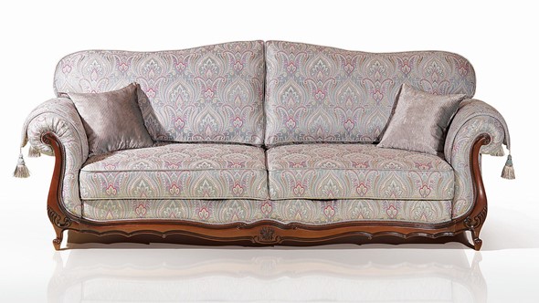 Прямой диван Лондон (4) четырехместный, механизм "Пума" в Челябинске - изображение