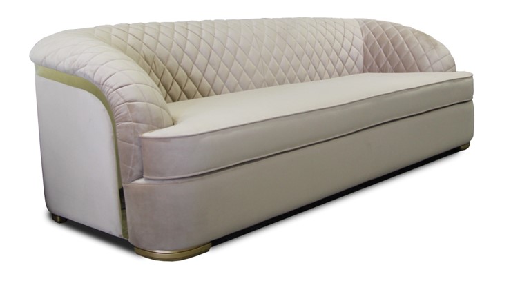 Прямой диван Бурже, с металлическим декором в Миассе - изображение 4