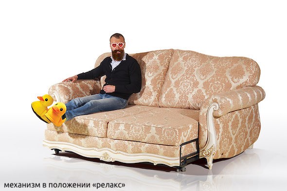 Прямой диван Лондон трехместный, механизм "Выкатной 160" в Челябинске - изображение 8