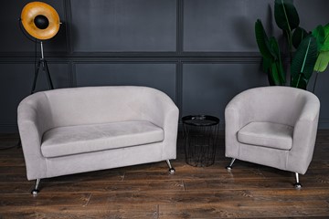 Комплект мебели Брамс  цвет бежевый диван 2Д + кресло в Челябинске - предосмотр 2