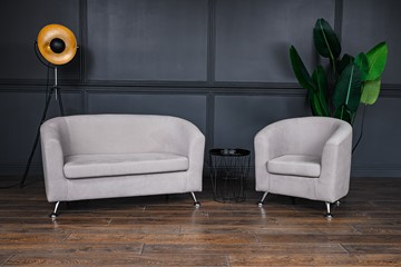 Комплект мебели Брамс  цвет бежевый диван 2Д + кресло в Златоусте