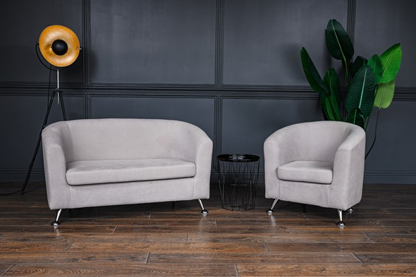 Комплект мебели Брамс  цвет бежевый диван 2Д + кресло в Челябинске - изображение