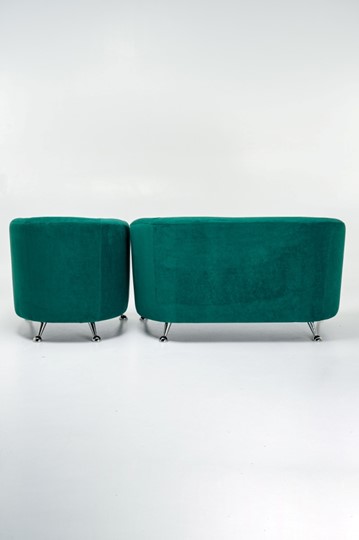 Комплект мебели Брамс  цвет изумрудный диван 2Д + кресло в Челябинске - изображение 2