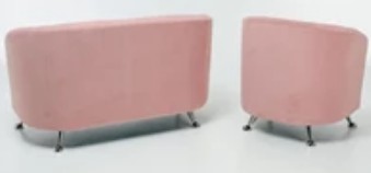 Комплект мебели Брамс  цвет розовый диван 2Д + кресло в Челябинске - изображение 4