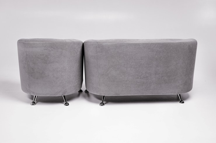 Комплект мебели Брамс  цвет серый диван 2Д + кресло в Челябинске - изображение 2