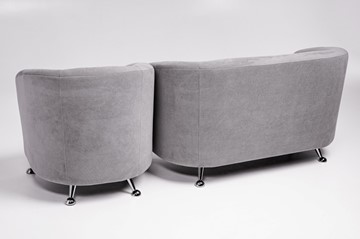 Комплект мебели Брамс  цвет серый диван 2Д + кресло в Челябинске - предосмотр 3