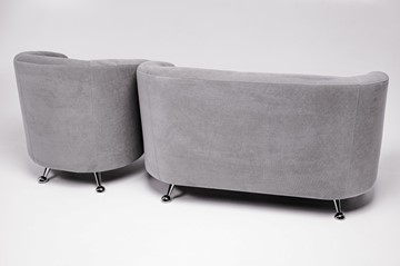 Комплект мебели Брамс  цвет серый диван 2Д + кресло в Миассе - предосмотр 4