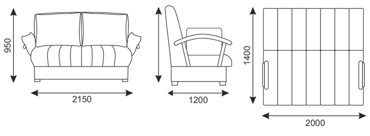 Прямой диван Челси 2 БД (Боннель) в Златоусте - изображение 10