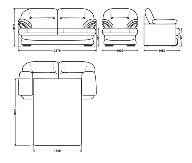 Прямой диван Квин 6 БД и 1 кресло в Челябинске - изображение 5