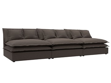 Прямой диван Лига-040 Лонг, Амур коричневый (Рогожка) в Златоусте
