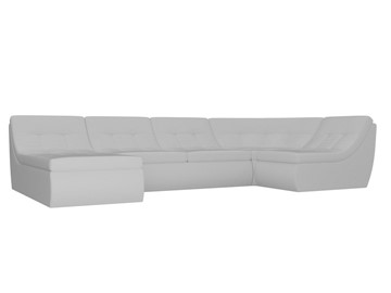 Модульный П-образный диван Холидей, Белый (экокожа) в Миассе