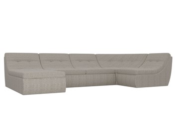 Модульный П-образный диван Холидей, Корфу 02 (рогожка) в Миассе