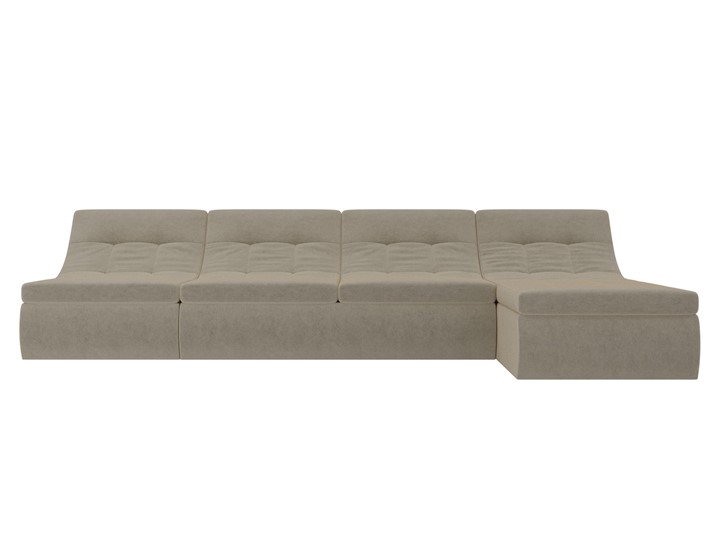 Модульный угловой диван Холидей, Бежевый (микровельвет) в Миассе - изображение 5