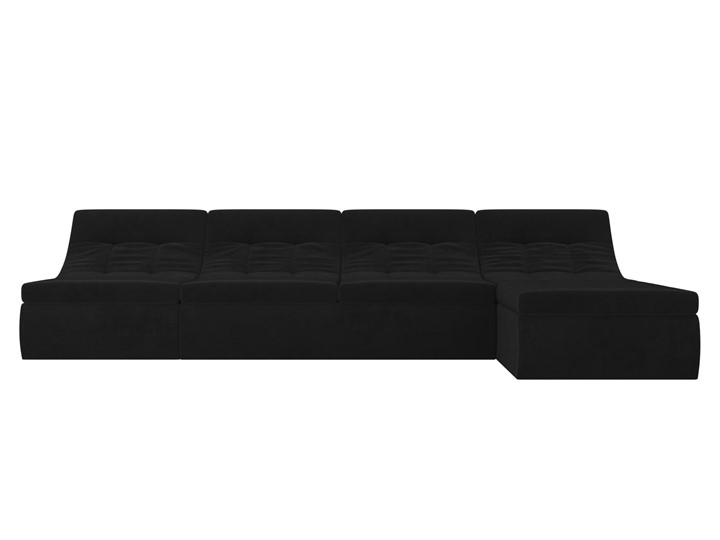 Модульный угловой диван Холидей, Черный (велюр) в Челябинске - изображение 3