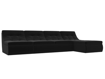 Модульный угловой диван Холидей, Черный (микровельвет) в Златоусте