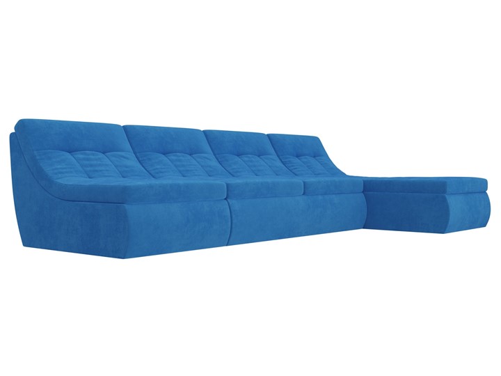 Модульный угловой диван Холидей, Голубой (велюр) в Челябинске - изображение 4