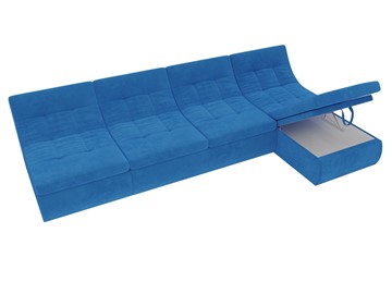 Модульный угловой диван Холидей, Голубой (велюр) в Челябинске - предосмотр 6
