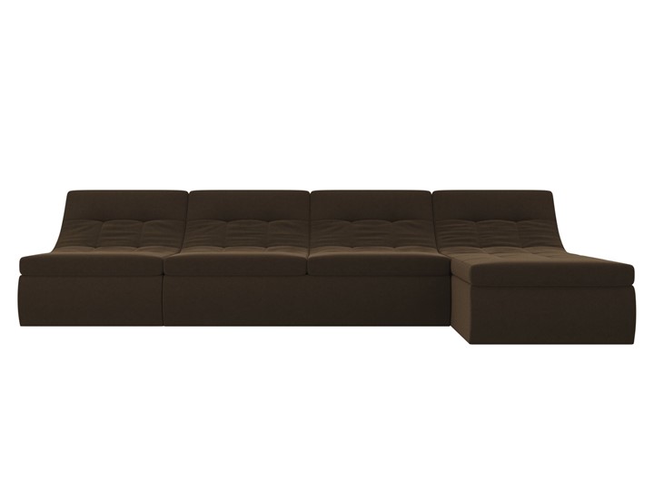 Модульный угловой диван Холидей, Коричневый (микровельвет) в Миассе - изображение 4