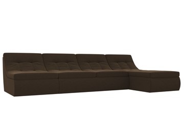 Модульный угловой диван Холидей, Коричневый (микровельвет) в Миассе - предосмотр