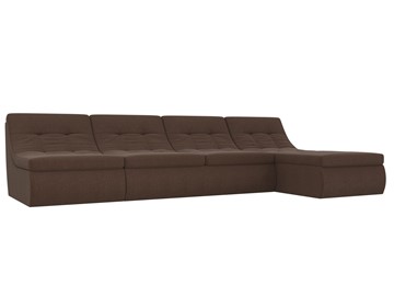 Модульный угловой диван Холидей, Коричневый (рогожка) в Миассе