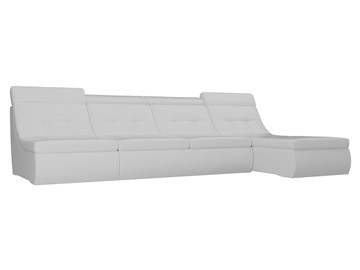 Модульный раскладной диван Холидей люкс, Белый (экокожа) в Миассе