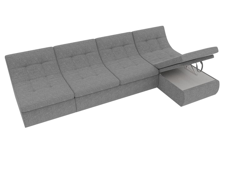 Модульный угловой диван Холидей, Серый (рогожка) в Магнитогорске - изображение 7