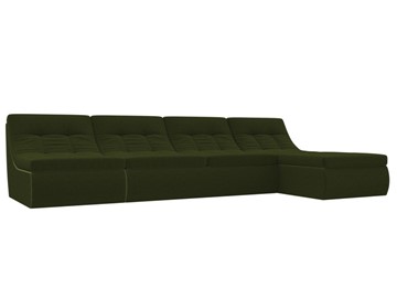 Большой модульный диван Холидей, Зеленый (микровельвет) в Златоусте