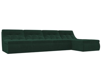 Большой модульный диван Холидей, Зеленый (велюр) в Магнитогорске