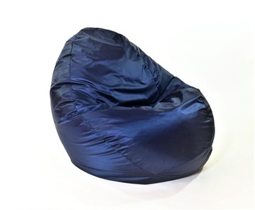 Кресло-мешок Макси, оксфорд, 150х100, черно-синее в Миассе