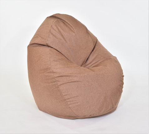 Кресло-мешок Макси, рогожка, 150х100, коричневый в Челябинске - изображение
