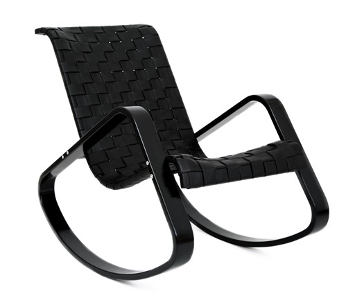 Кресло-качалка Дженни, экокожа черная 373 в Миассе - изображение
