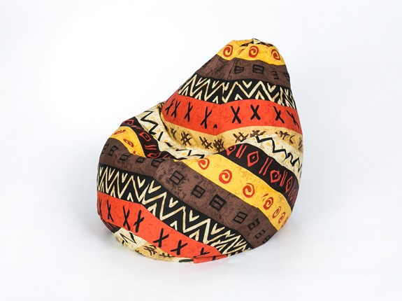 Кресло-мешок Груша малое, жаккард, африкан в Челябинске - изображение
