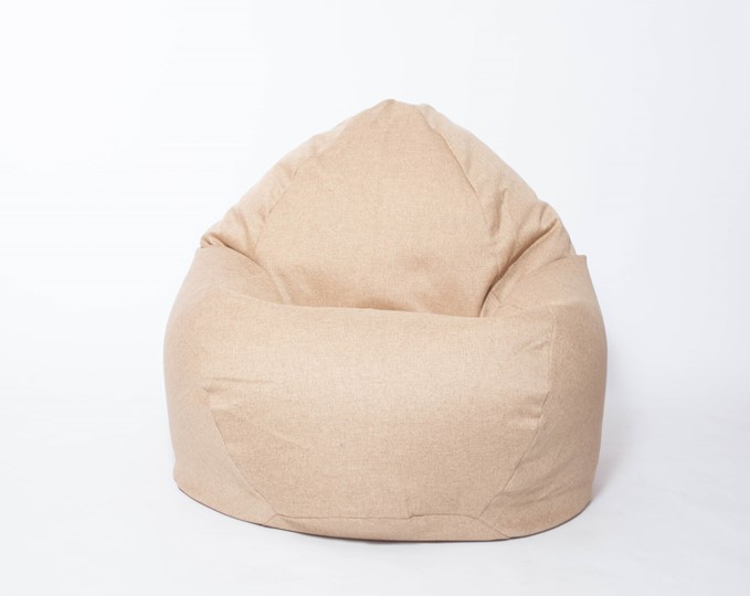 Кресло-мешок Макси, рогожка, 150х100, песочное в Копейске - изображение 1