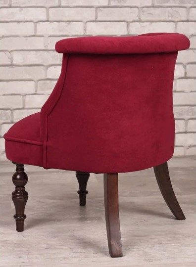 Кресло Бархат (бордовый/темно-коричневый) в Копейске - изображение 2