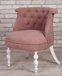 Кресло Бархат (розовый/белый) в Миассе