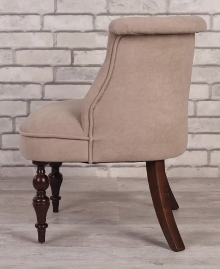 Кресло Бархат (темно-бежевый/темно-коричневый) в Копейске - изображение 1
