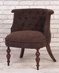 Кресло Бархат (темно-коричневый/темно-коричневый) в Миассе