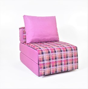 Бескаркасное кресло-кровать КлассМебель Харви, фуксия - квадро в Челябинске