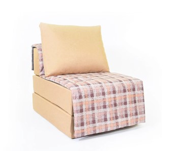 Бескаркасное кресло-кровать Харви, песочный-квадро беж в Челябинске