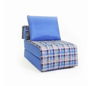 Кресло бескаркасное Харви, синий - квадро в Челябинске - предосмотр