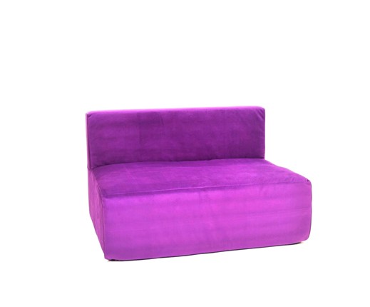 Кресло бескаркасное Тетрис 100х80х60, фиолетовое в Миассе - изображение