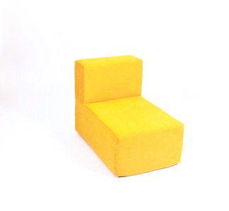 Кресло бескаркасное Тетрис 50х80х60, желтое в Златоусте