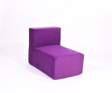 Кресло бескаркасное Тетрис 50х80х60, фиолетовое в Челябинске